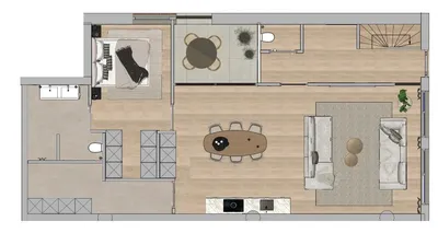 D plattegrond appartement 